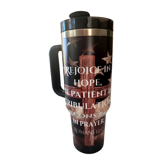 Rejoice in Hope 40 oz. Patriotic Tumbler